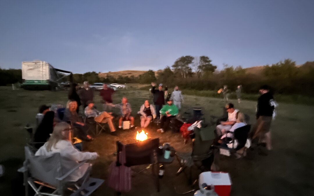 Launch Party at Blackstrap Lake: Heat, Games, and a Garbage Can Dinner